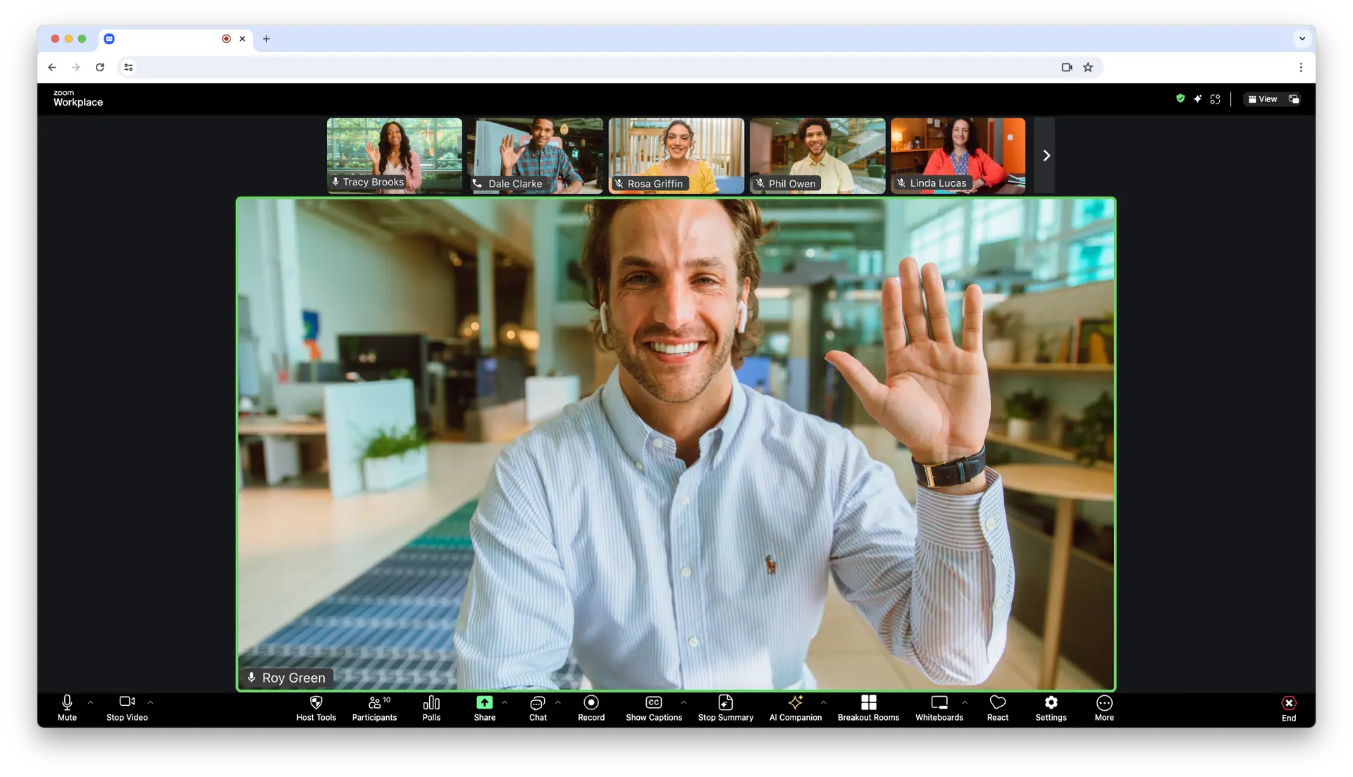 A dedicated coach in a live video session with a participant